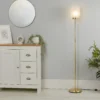 Pearl Frosted Floor Lamp - White