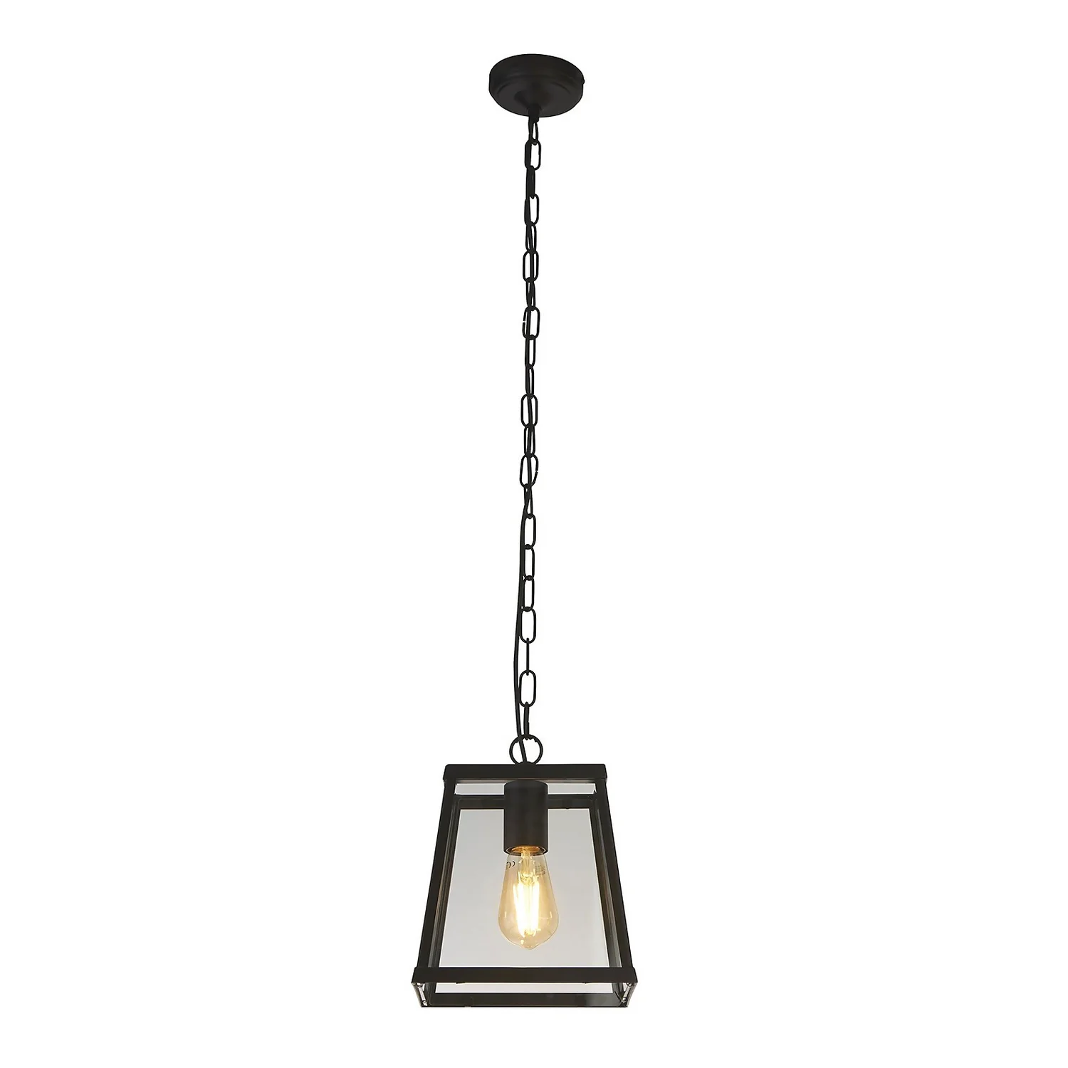 Bellevue 1 Light Industrial Pendant - Black - Image 3