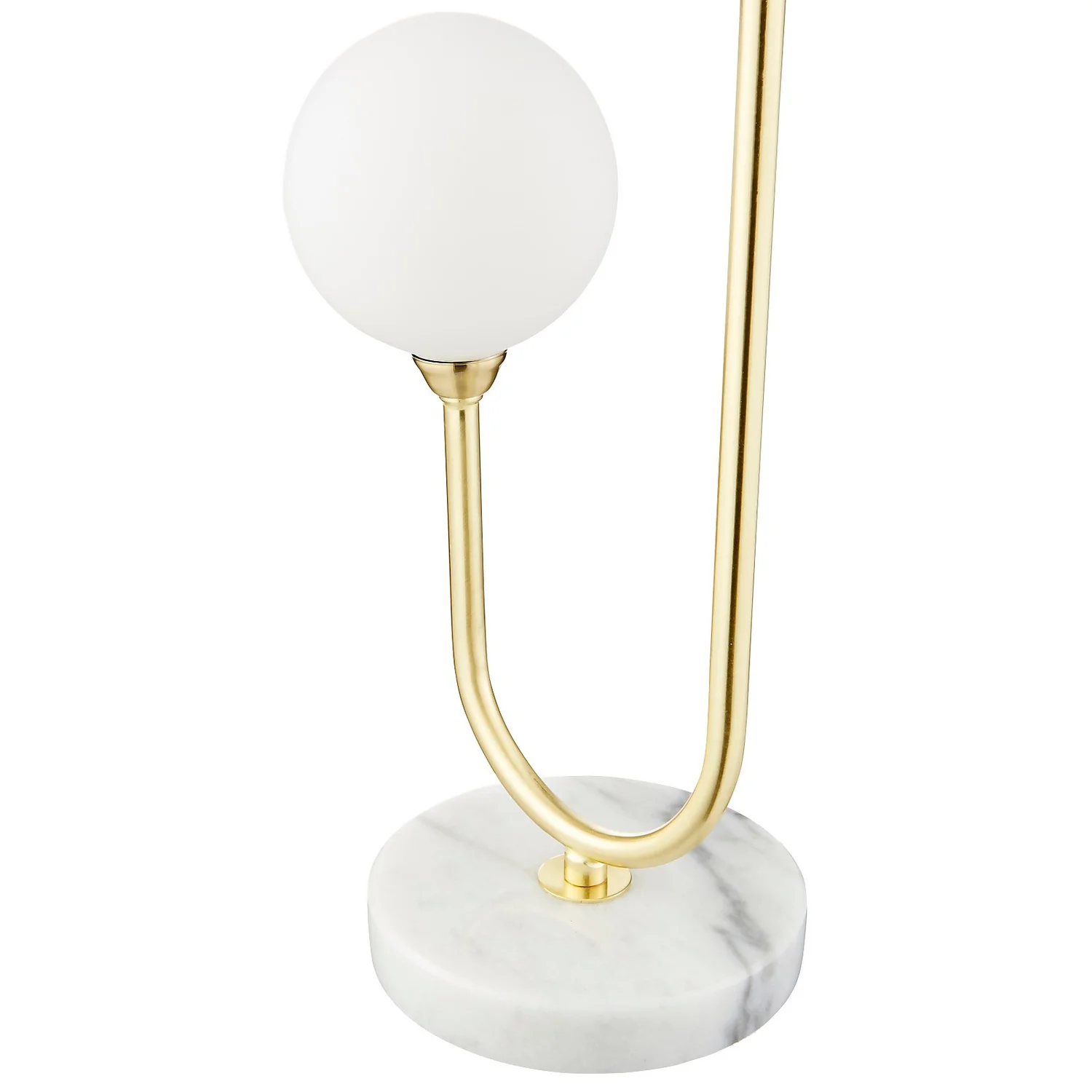 House Beautiful Delta Marble Table Lamp - Brass & Opal - Image 3