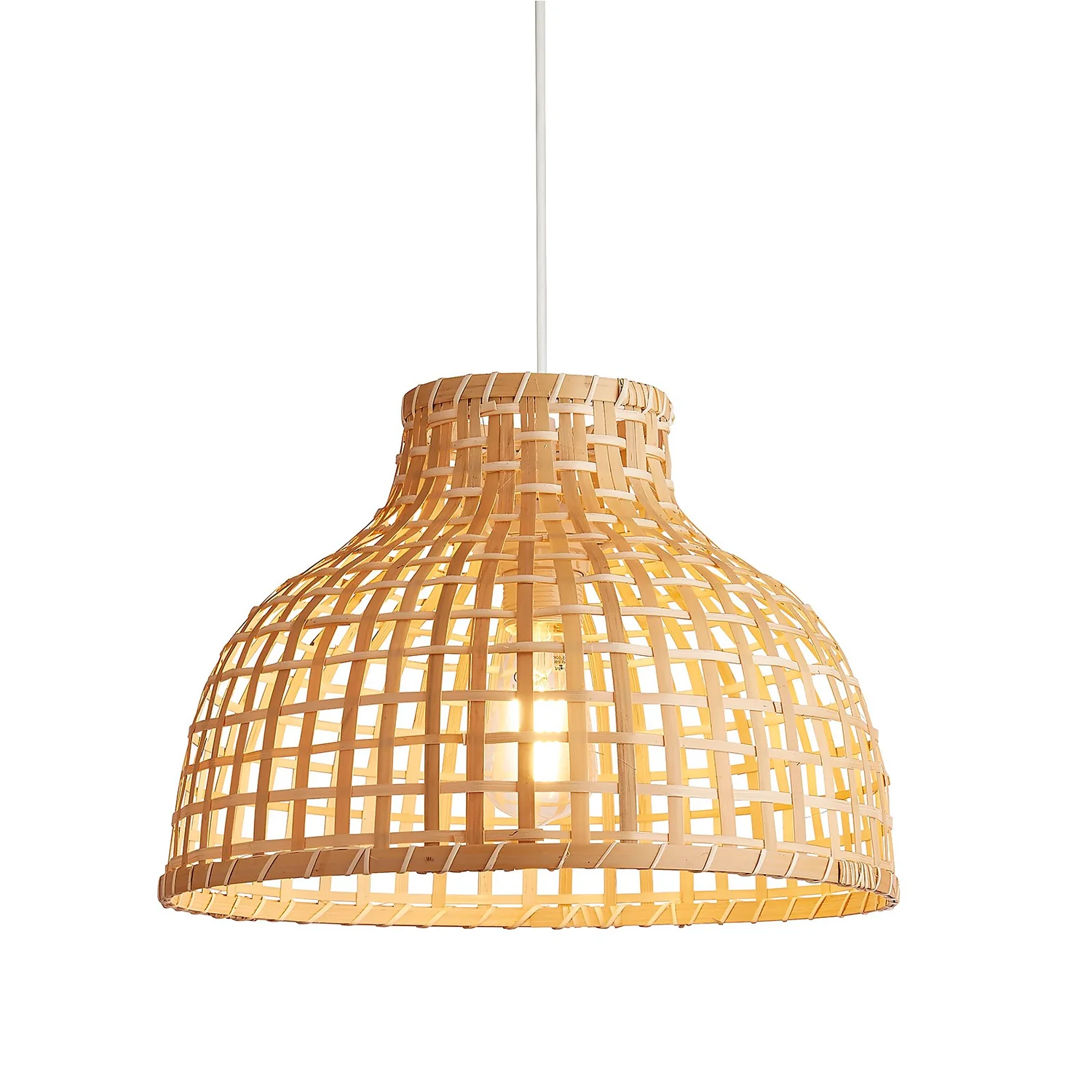 Belle Bamboo Woven Light Shade - Medium - Image 2