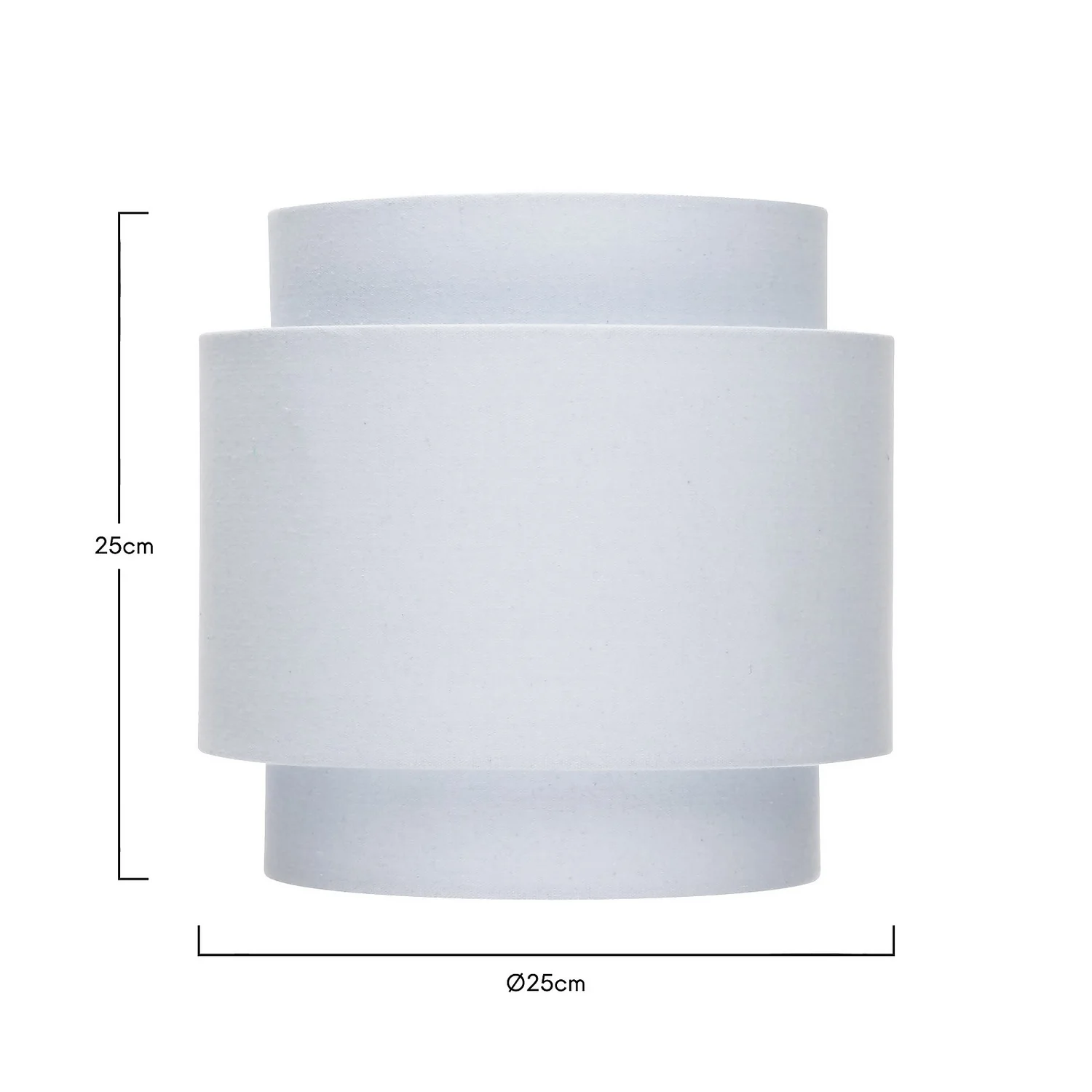 Finn Tier Drum Sky Blue Linen Shade - 25cm - Image 5