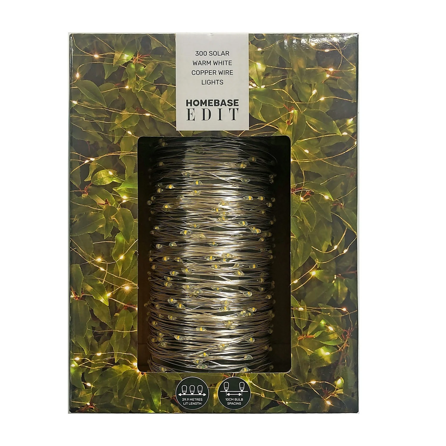 300 Solar Warm White Copper Wire Lights