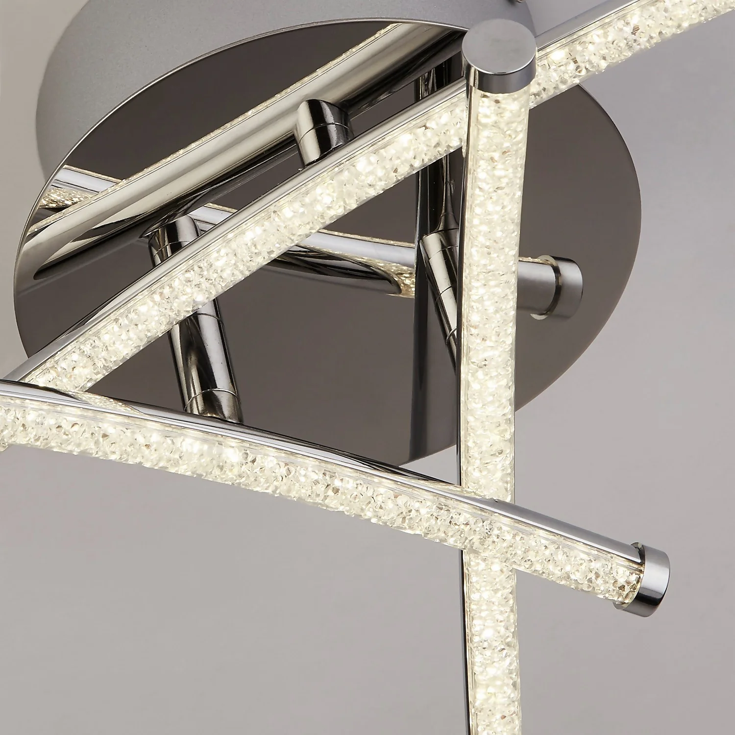 Atlanta 3 Light LED Flush Ceiling Light - Chrome - Image 4