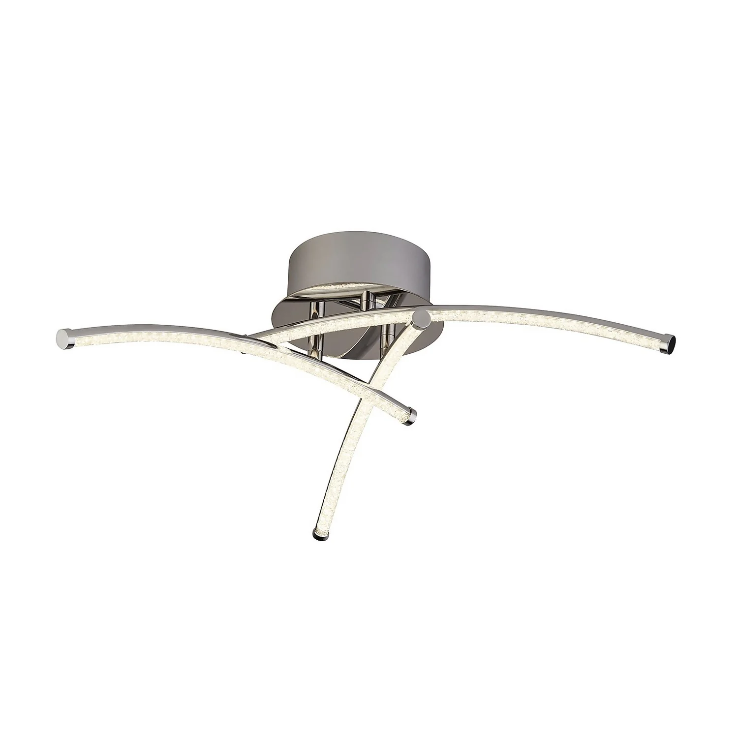 Atlanta 3 Light LED Flush Ceiling Light - Chrome - Image 2