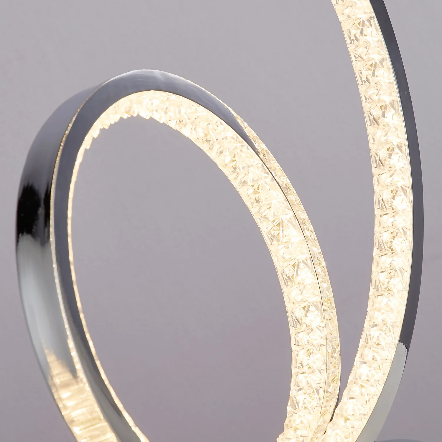 Sasha LED Table Lamp - Chrome & Crystal - Image 5