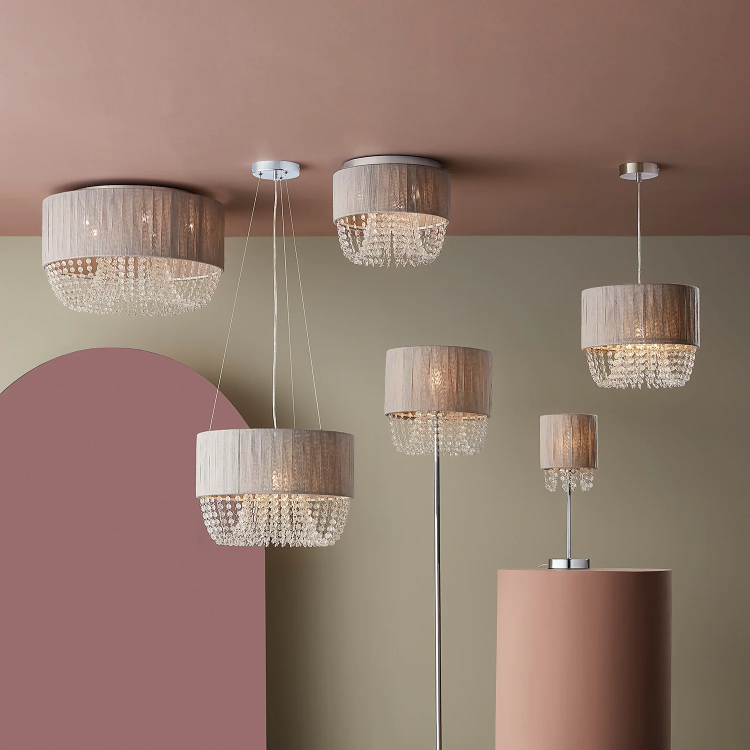 Bellano Ceiling Pendant Light - Grey - Image 5