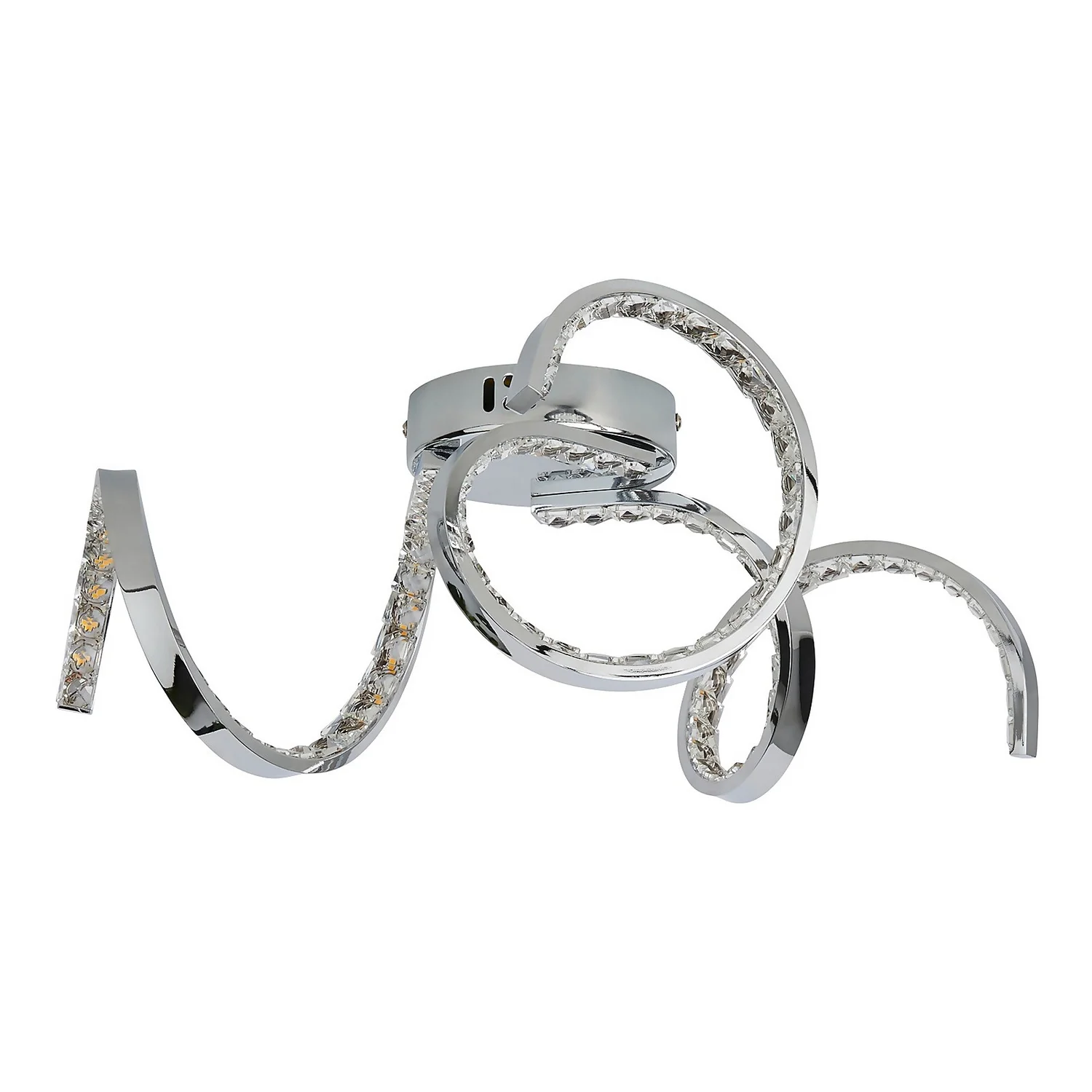 Napier LED 3 Arm Flush Ceiling Light - Chrome - Image 3
