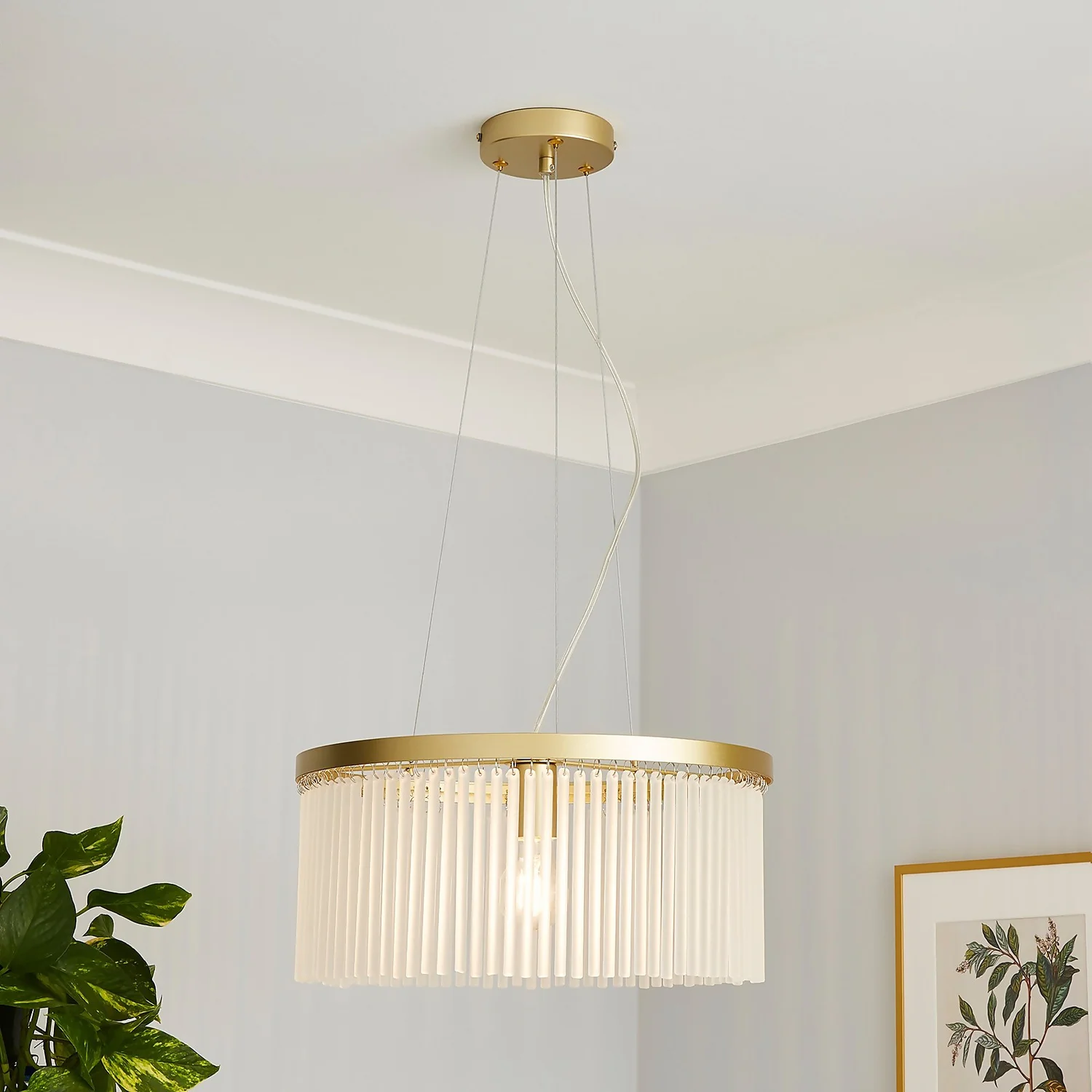 Highgate Single Tier Pendant Light - Brass