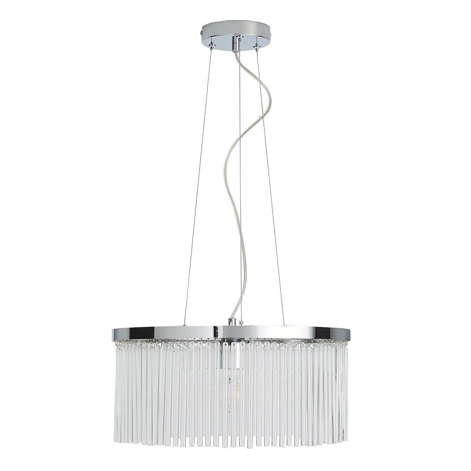Highgate Single Tier Pendant Light - Chrome - Image 3