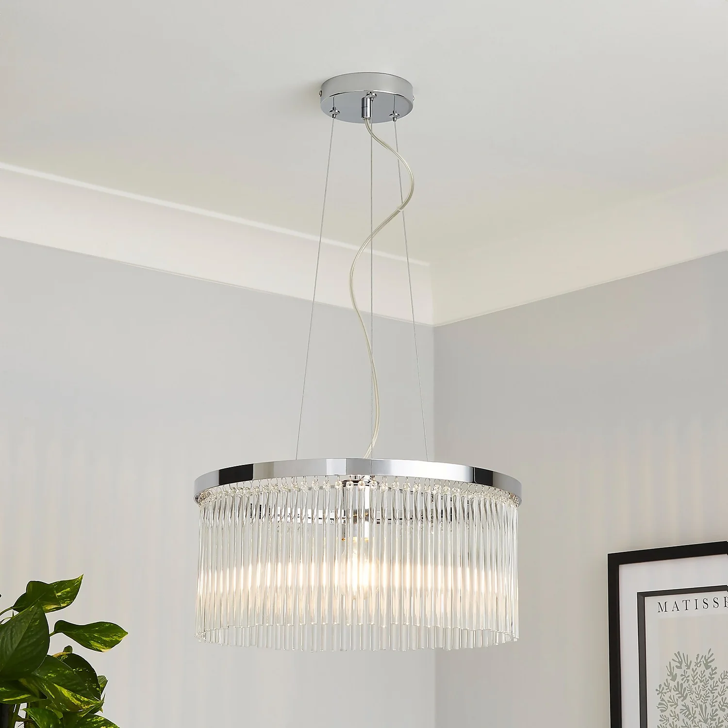 Highgate Single Tier Pendant Light - Chrome
