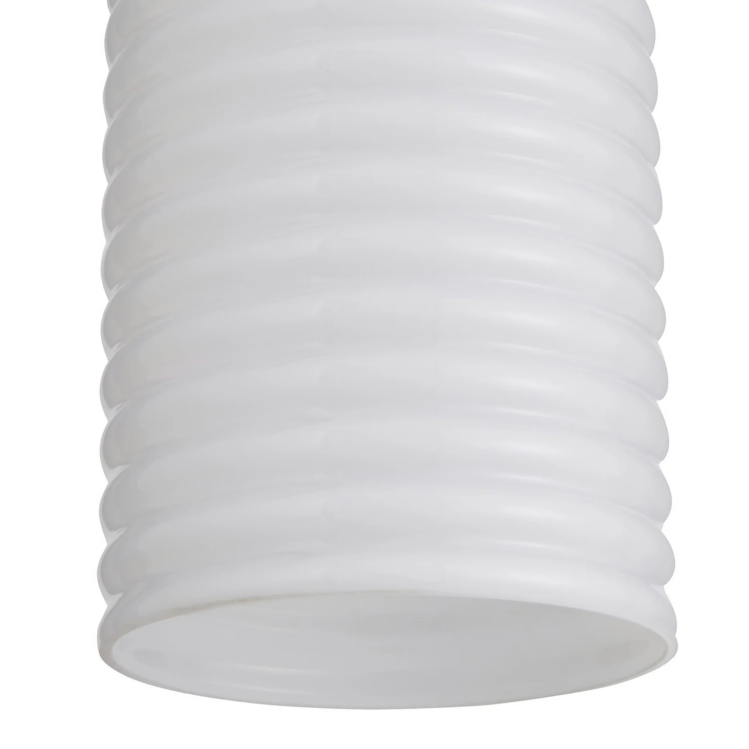 Katya Ribbed Glass Easy Fit Shade - White - Image 4