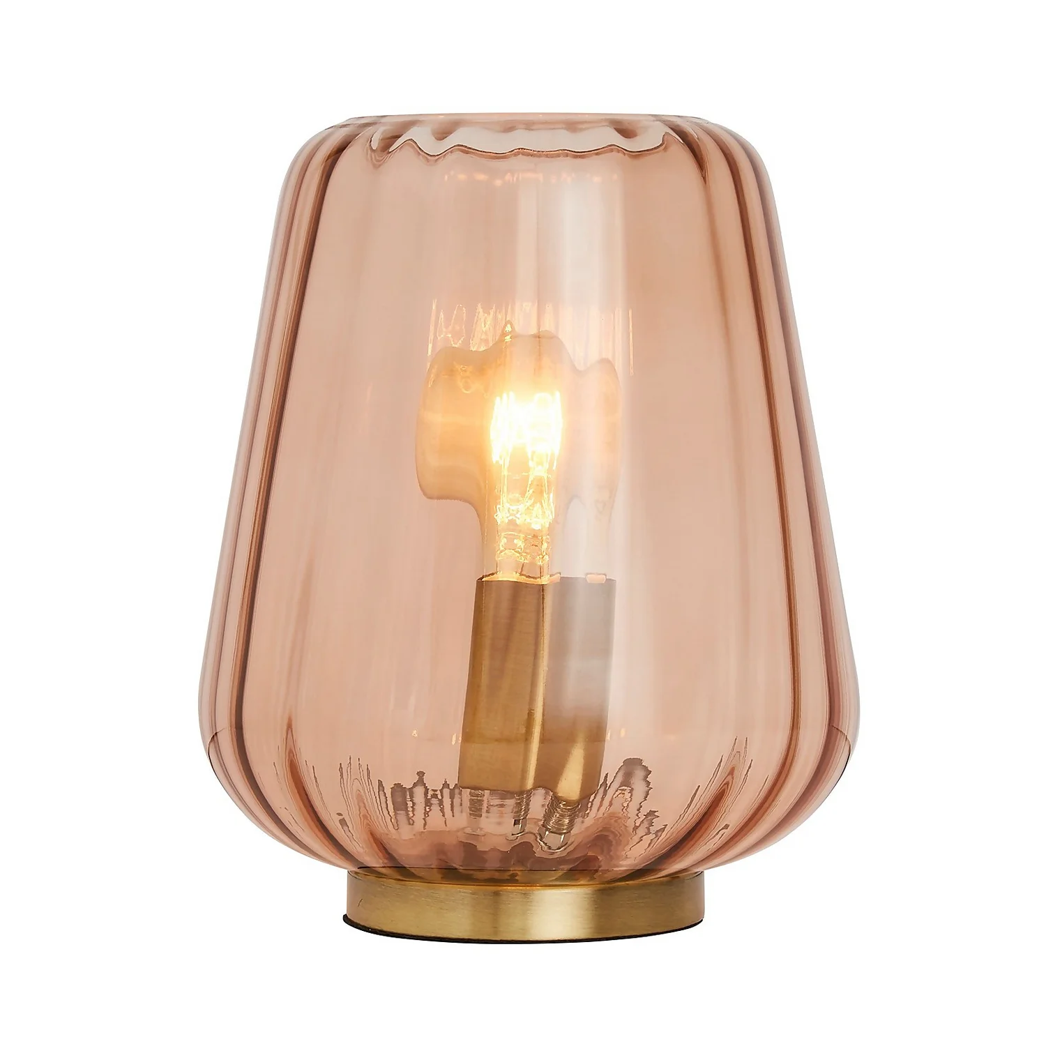 Adore Glass Table Lamp - Amber - Image 2