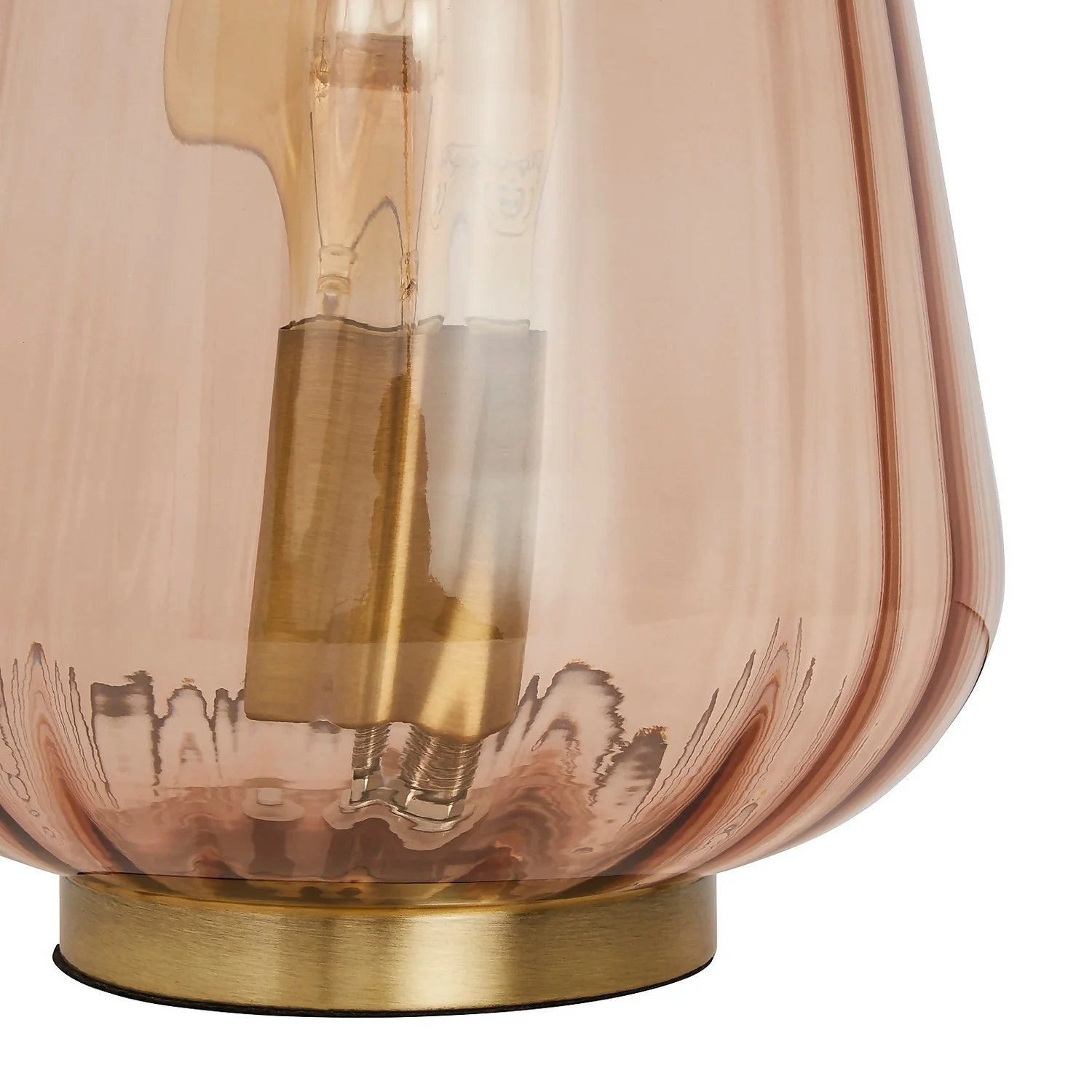 Adore Glass Table Lamp - Amber - Image 4