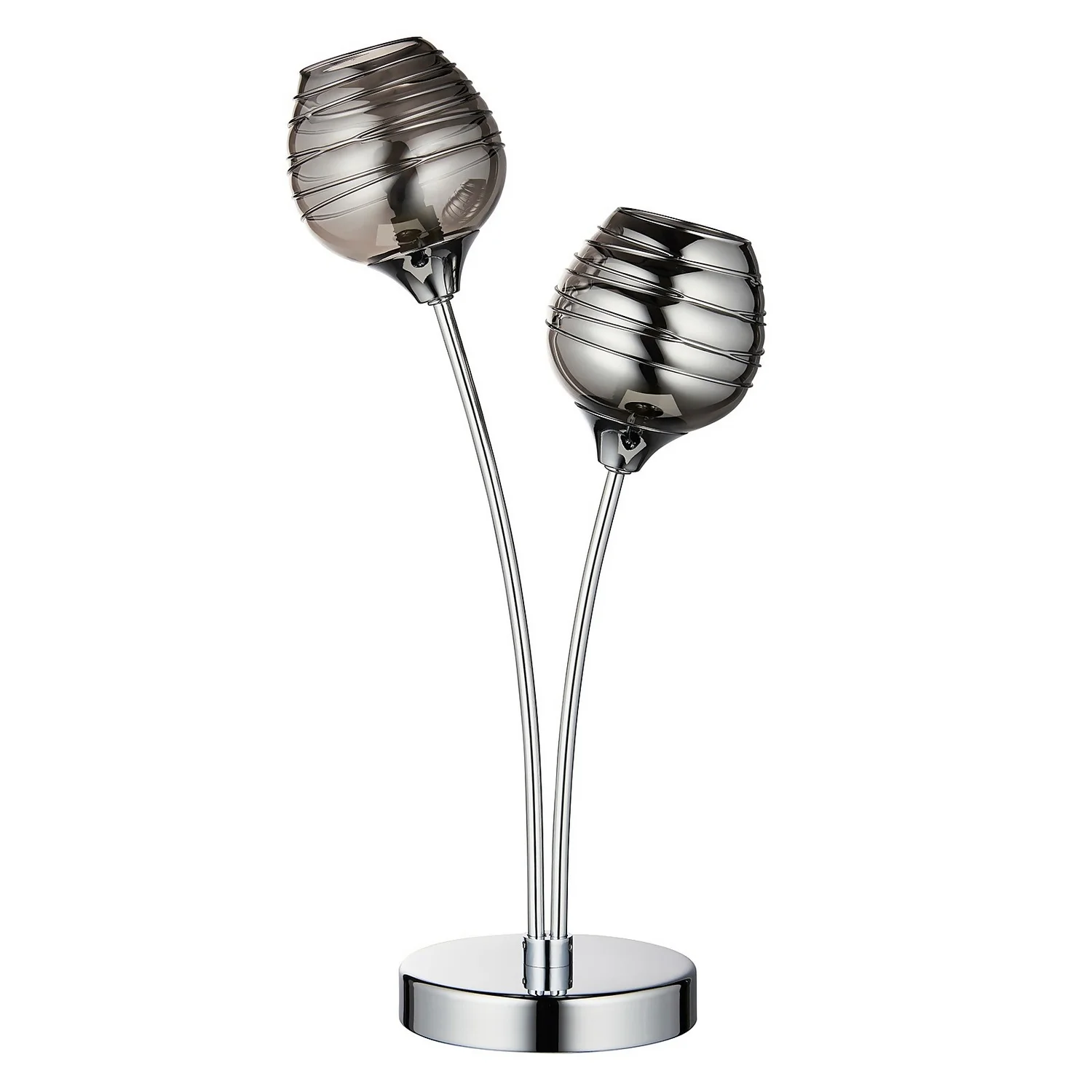 Marple Table Lamp - Chrome & Smoke - Image 3