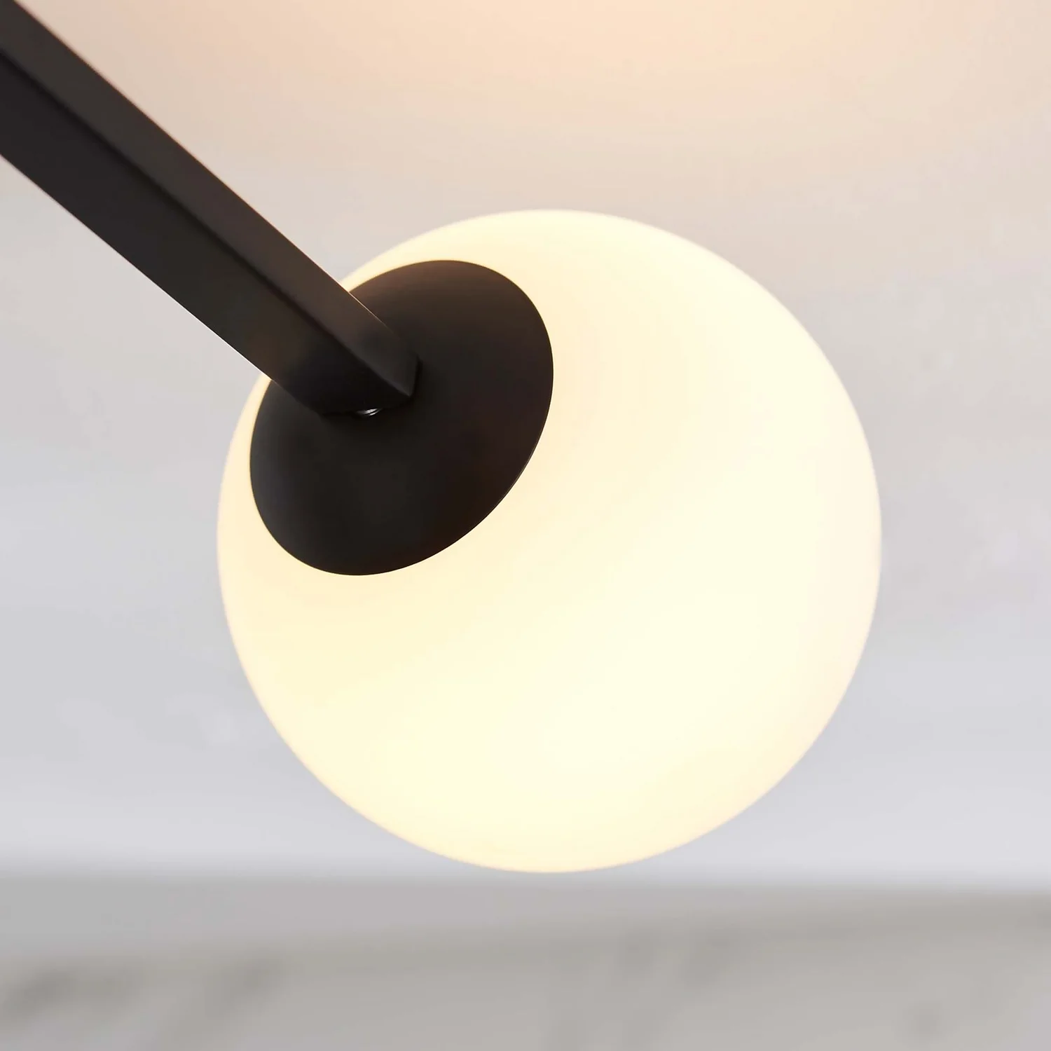 Hawkhill Bathroom Semi Flush Light - 3lt Black - Image 8