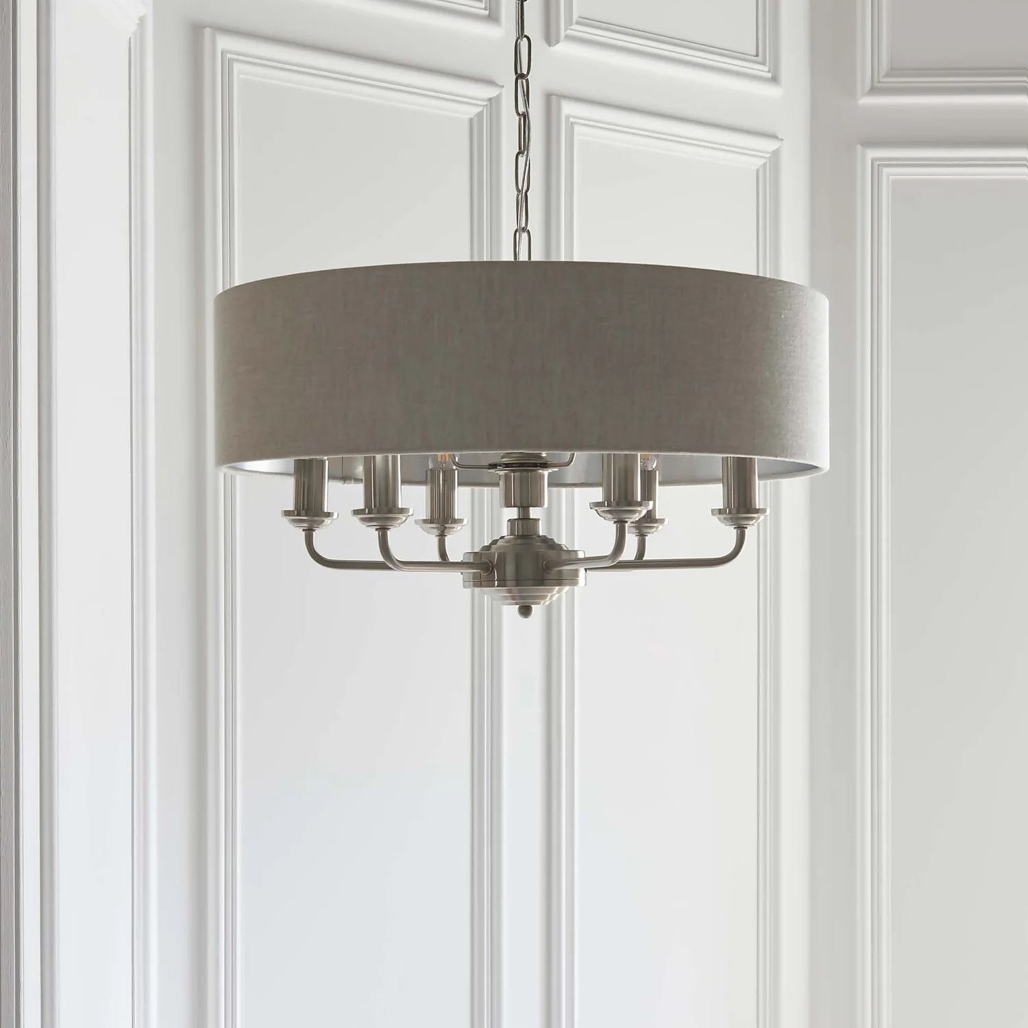 Highclere Pendant Light - 6lt Chrome - Image 3