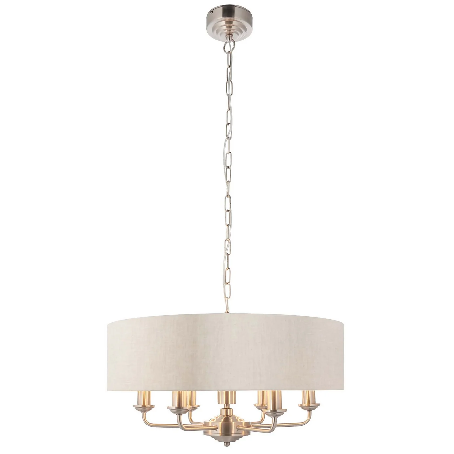 Highclere Pendant Light - 6lt Chrome - Image 2