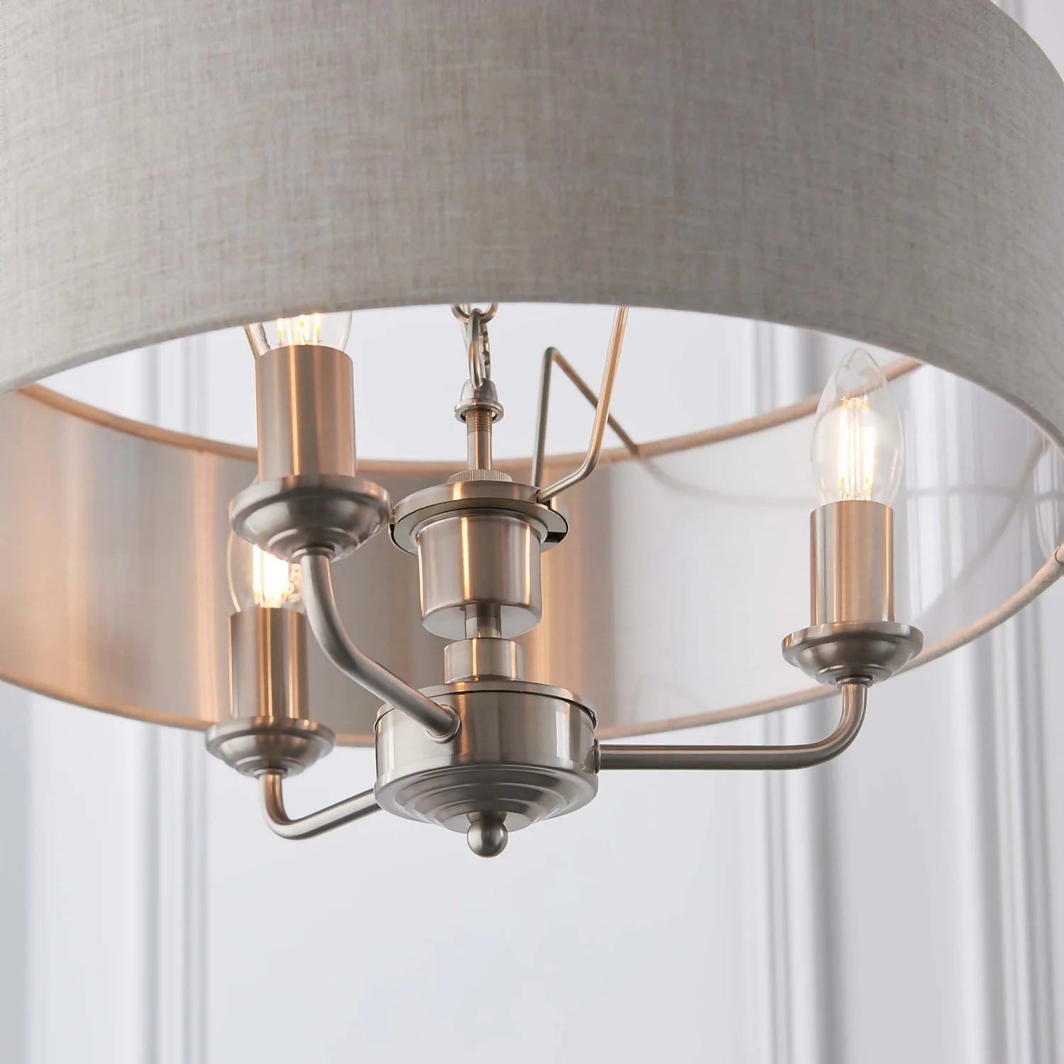 Highclere Pendant Light - 3lt Chrome - Image 7