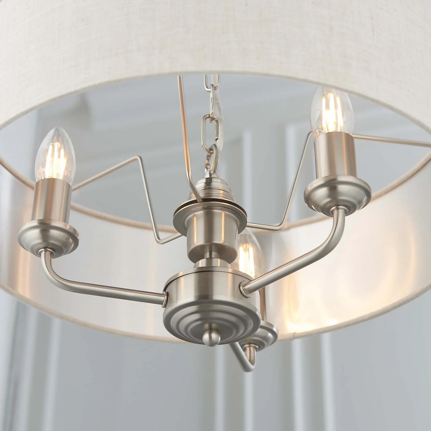 Highclere Pendant Light - 3lt Chrome - Image 6
