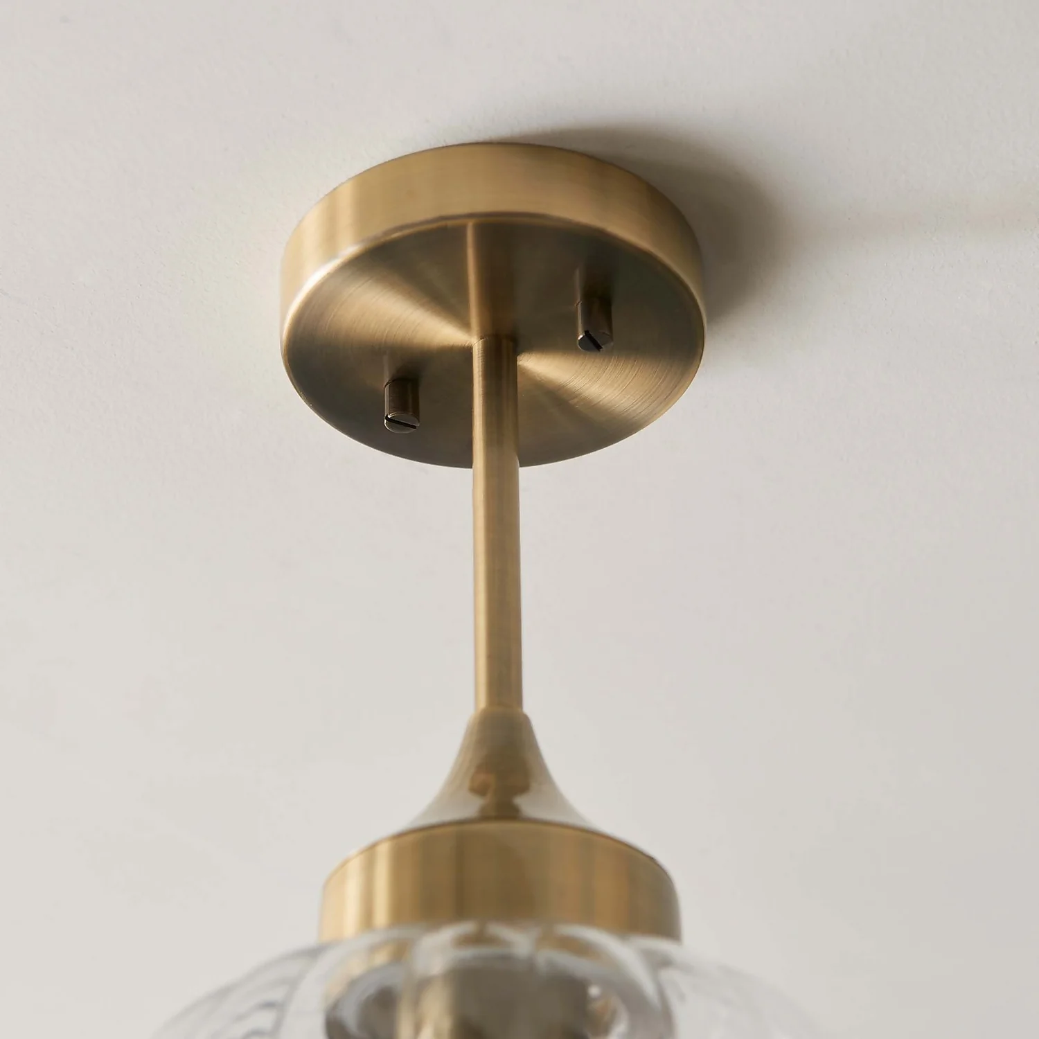 Addington Semi Flush Light - Brass - Image 8