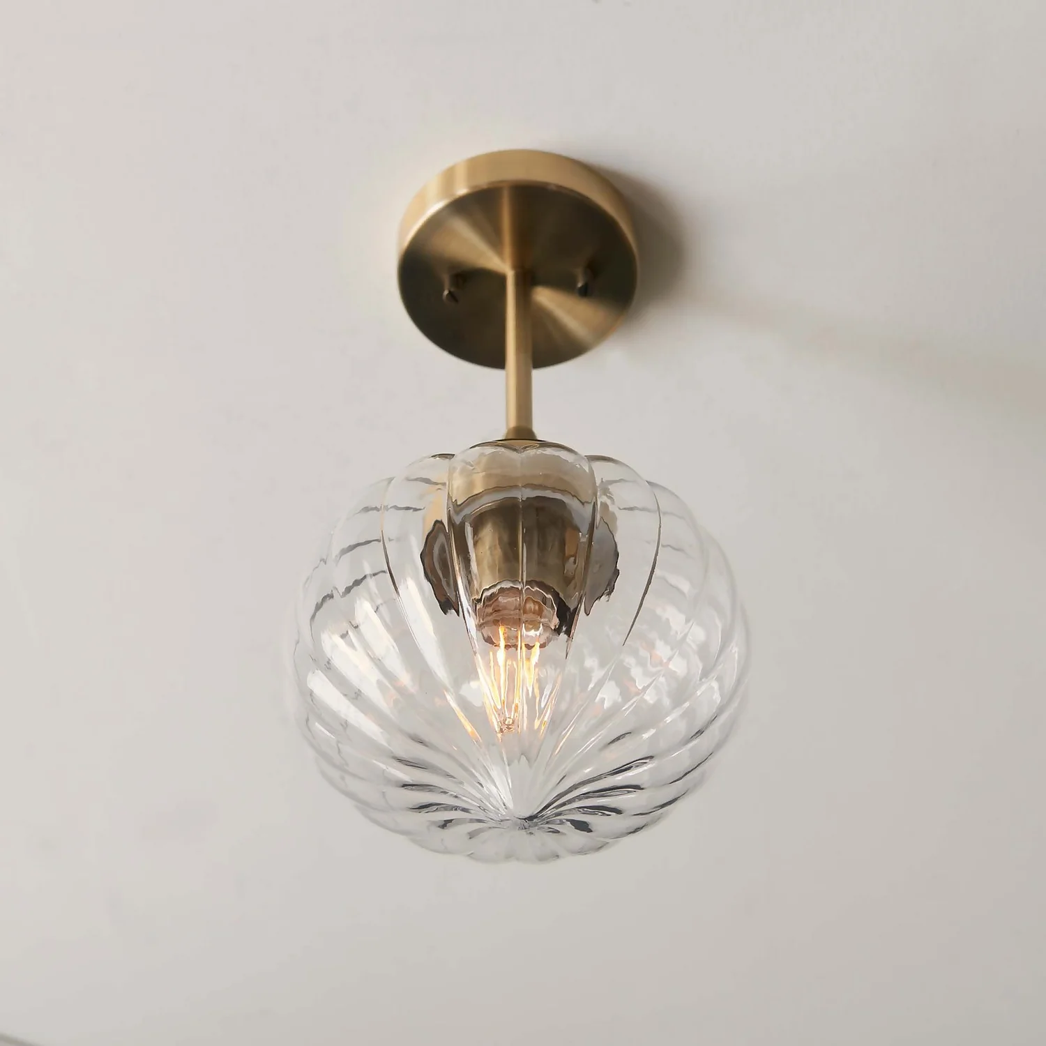 Addington Semi Flush Light - Brass - Image 6