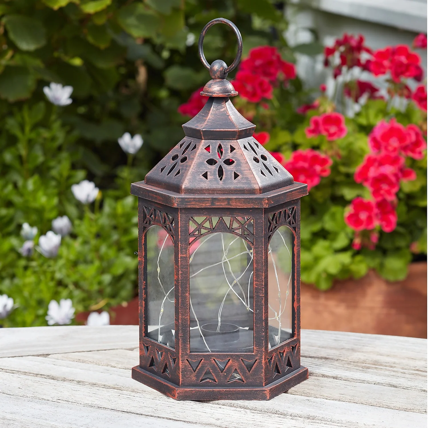 Firefly Moroccan Bronze Lantern - Image 3