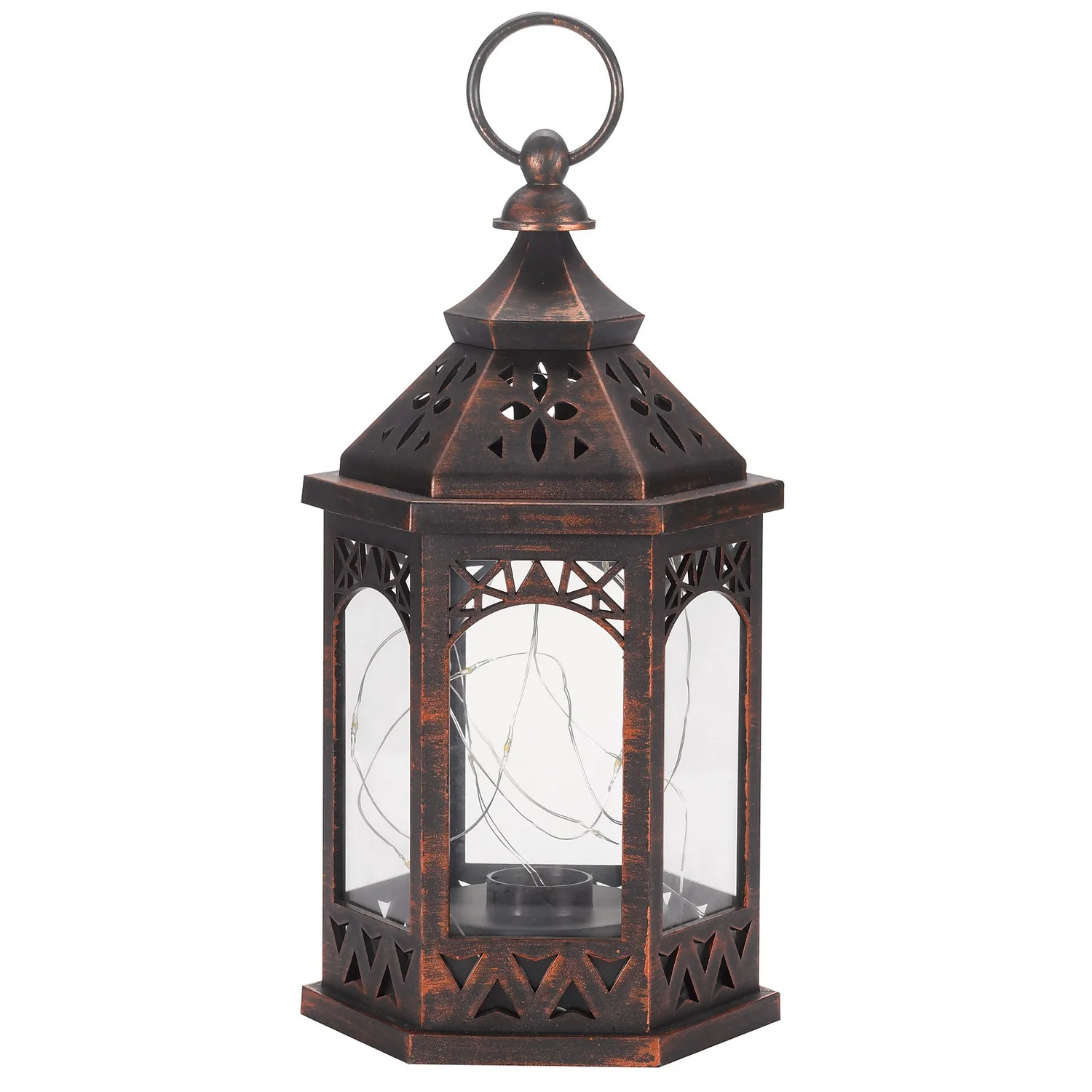 Firefly Moroccan Bronze Lantern - Image 2