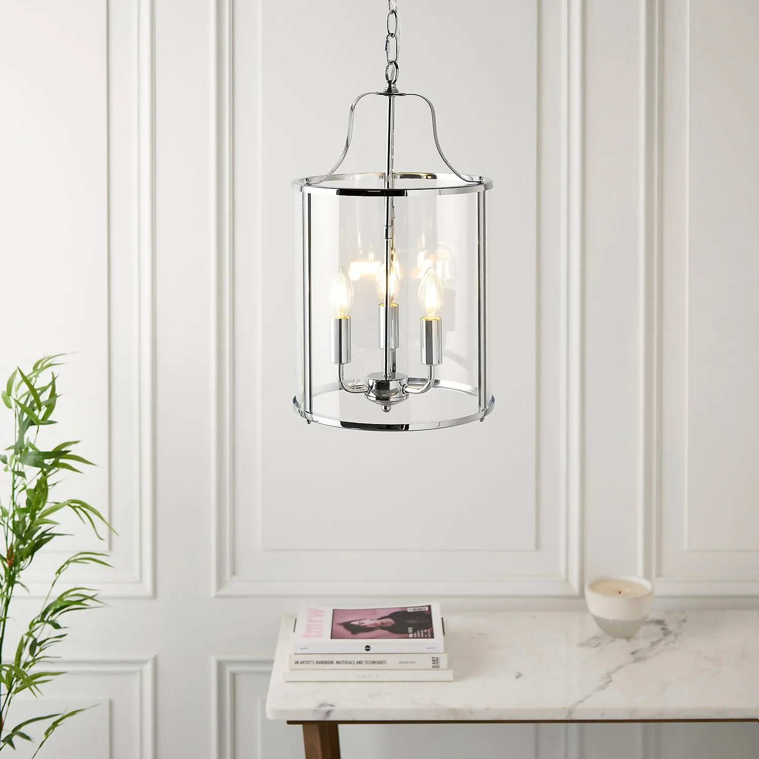 Chester 3 Light Pendant - Chrome