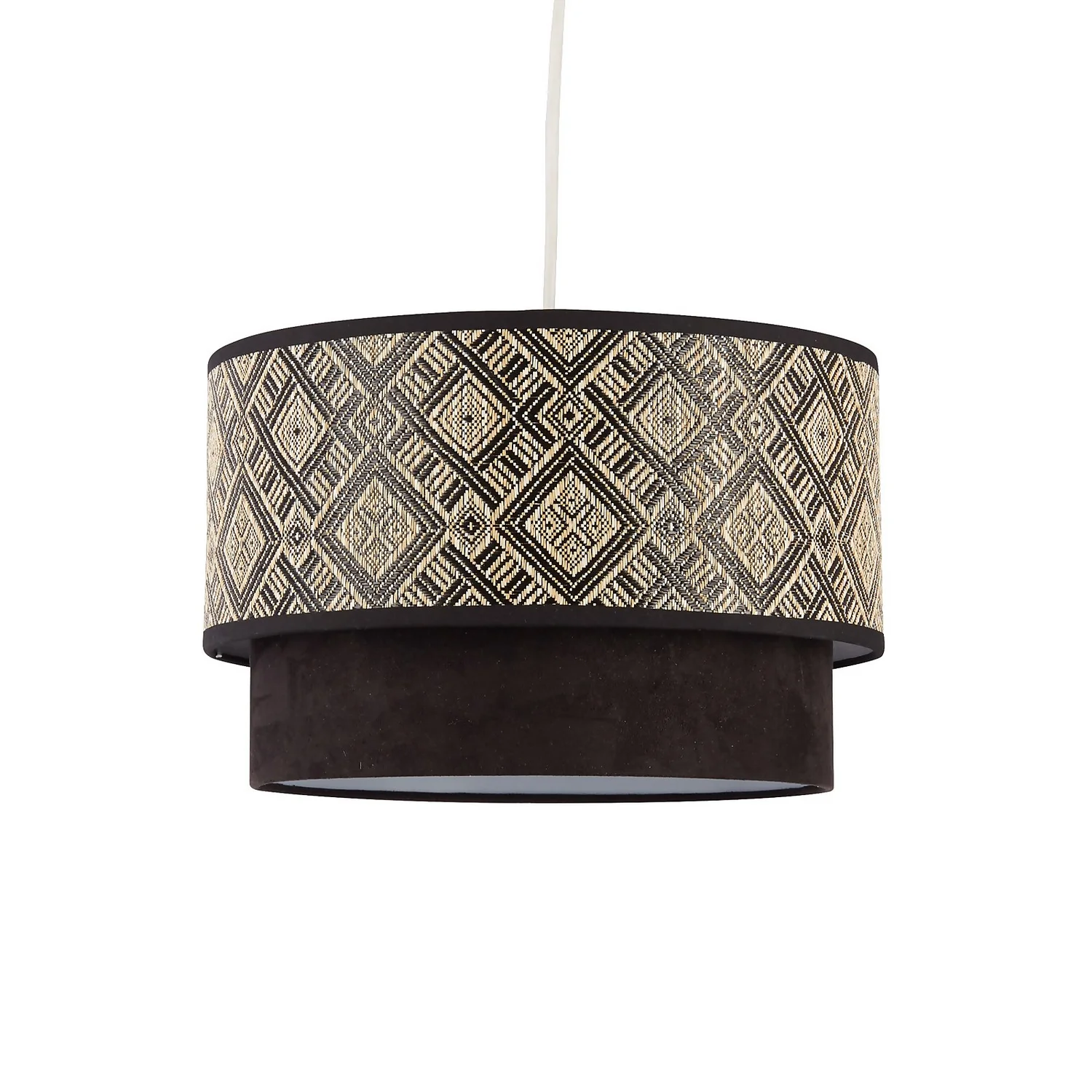 Harper Two Tier Easy-Fit Light Shade - Black - Image 2
