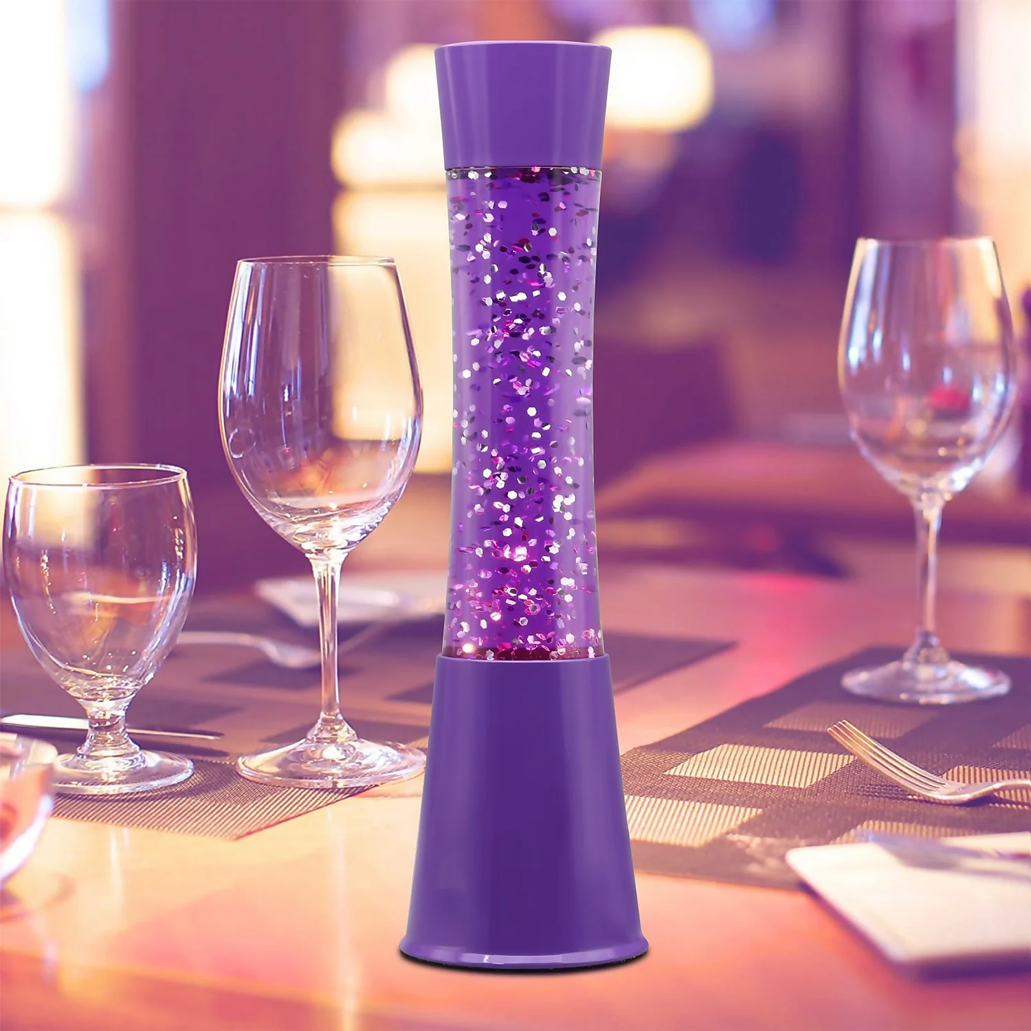 Purple Glitter Lamp - Image 3