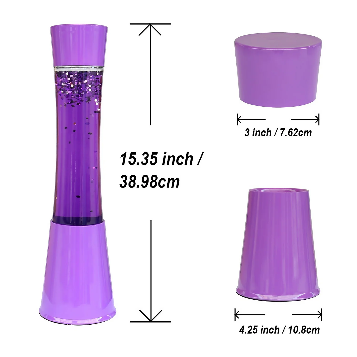 Purple Glitter Lamp - Image 5