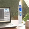 White & Blue Classic Lava Lamp