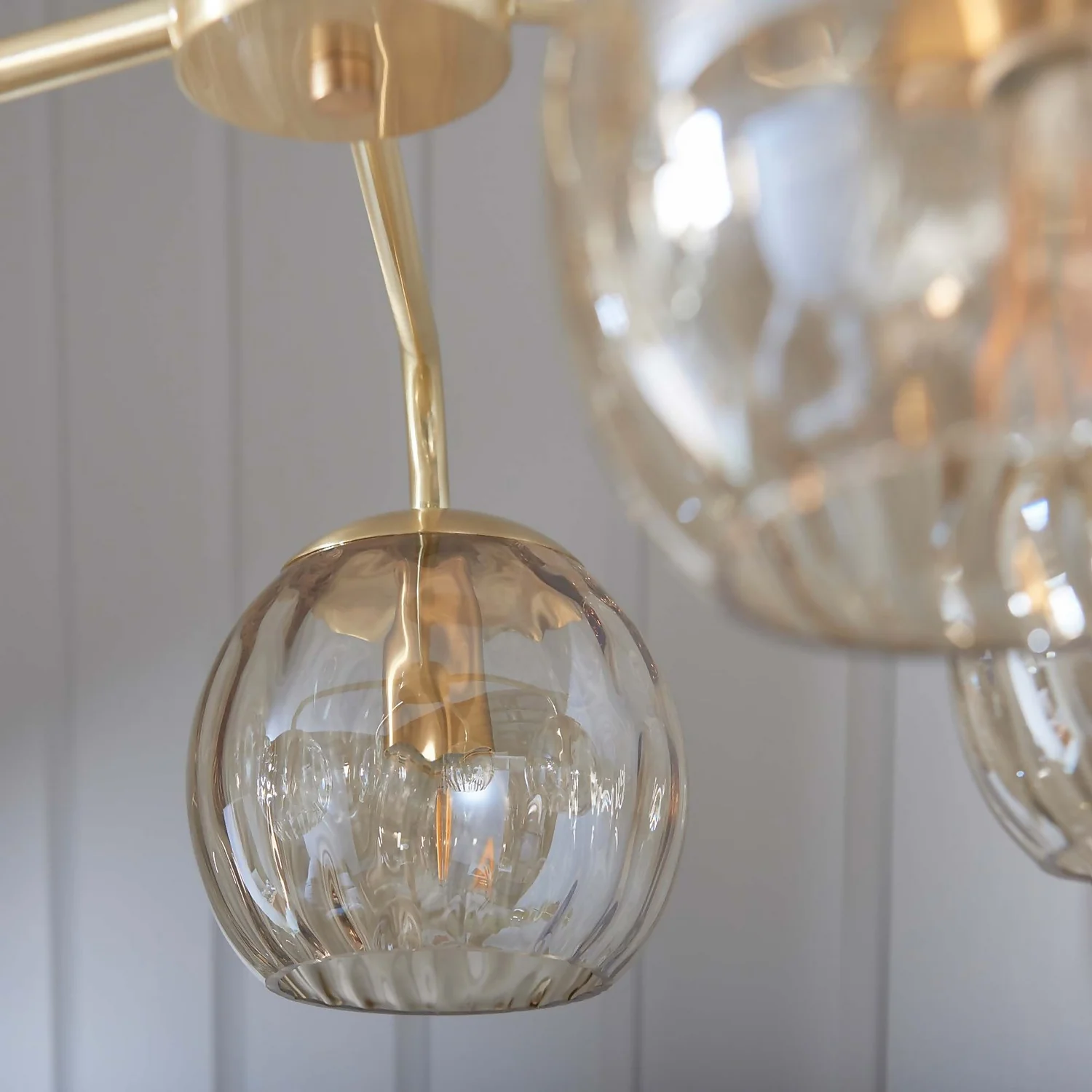 Geneva 5 Light Pendant Light - Brass - Image 5