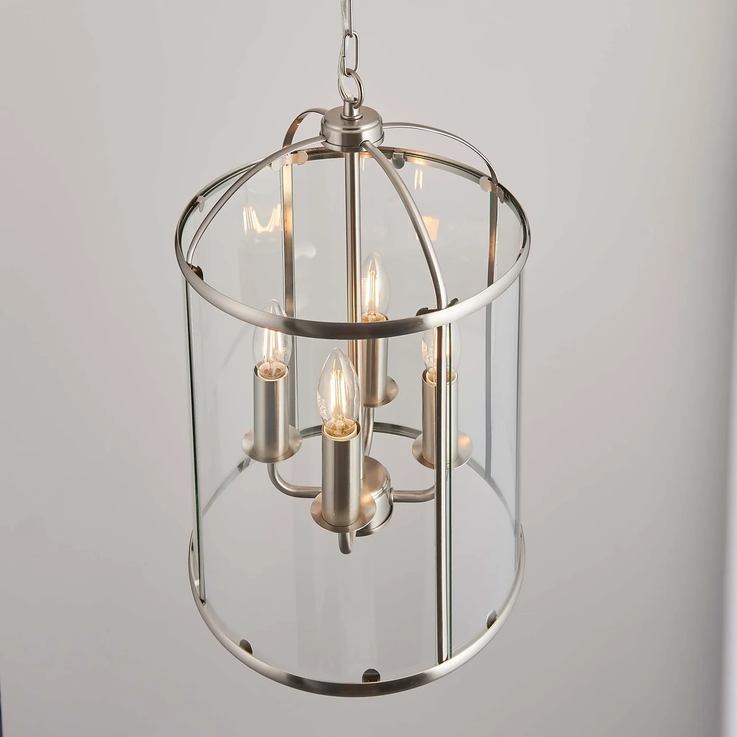 Abott 4 Light Pendant Light - Nickel - Image 4