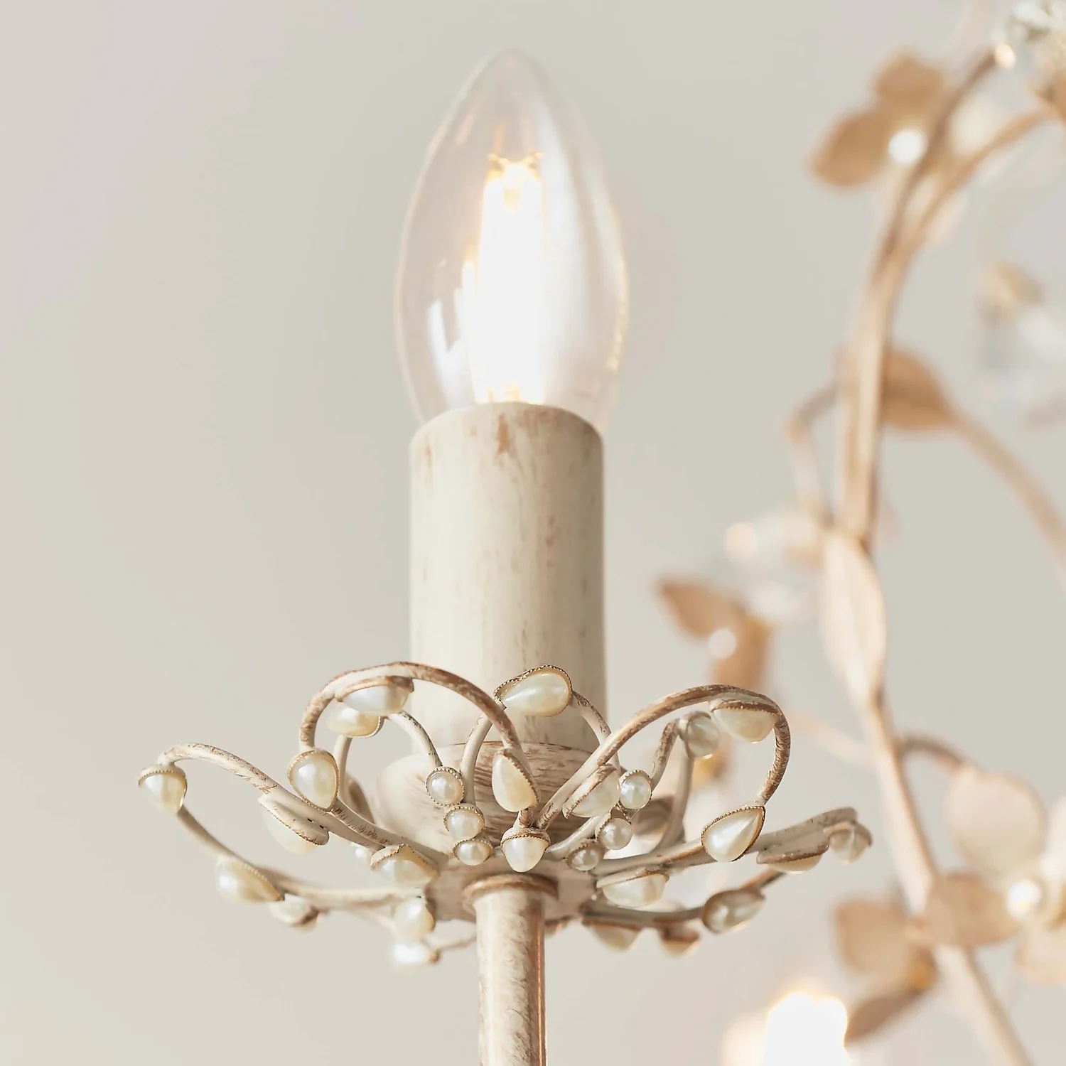 Isabel 3 Light Pendant Light - Cream - Image 6