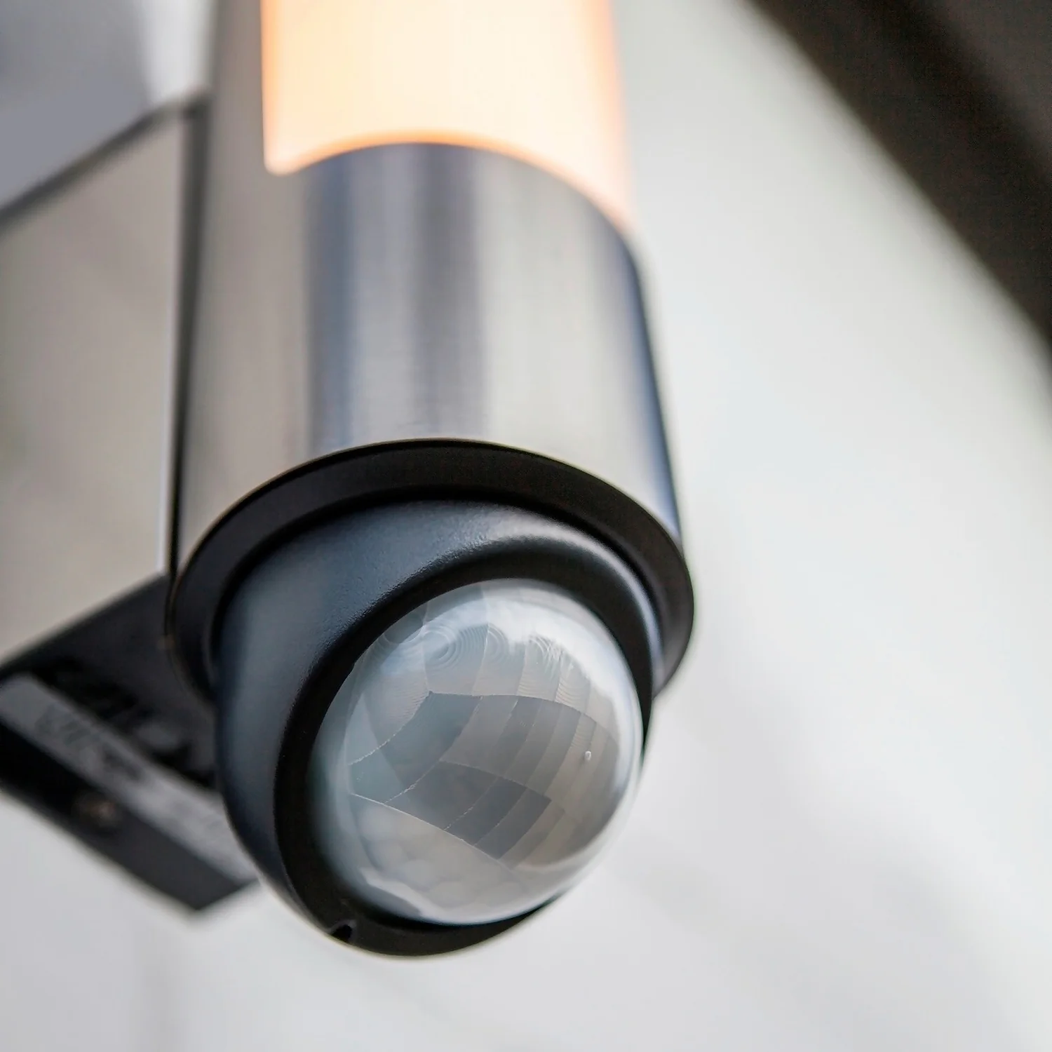 Lutec Leda LED Outdoor Wall Light With PIR Motion Sensor - Stainless Steel - Image 4