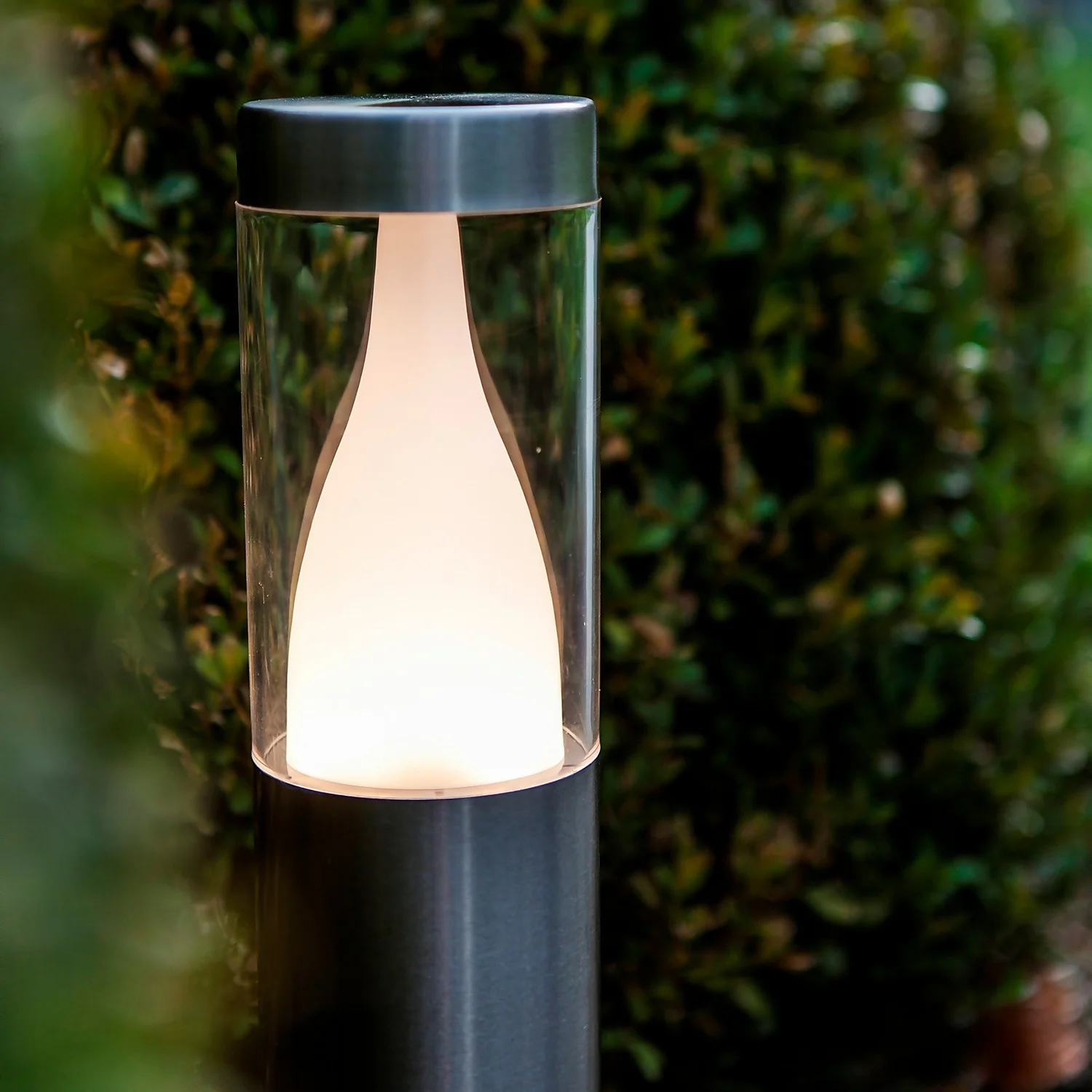 Lutec Virgo LED Outdoor Bollard Light - Stainless Steel - Image 3