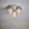 Leoch Bathroom Flush Ceiling Light - Chrome Effect