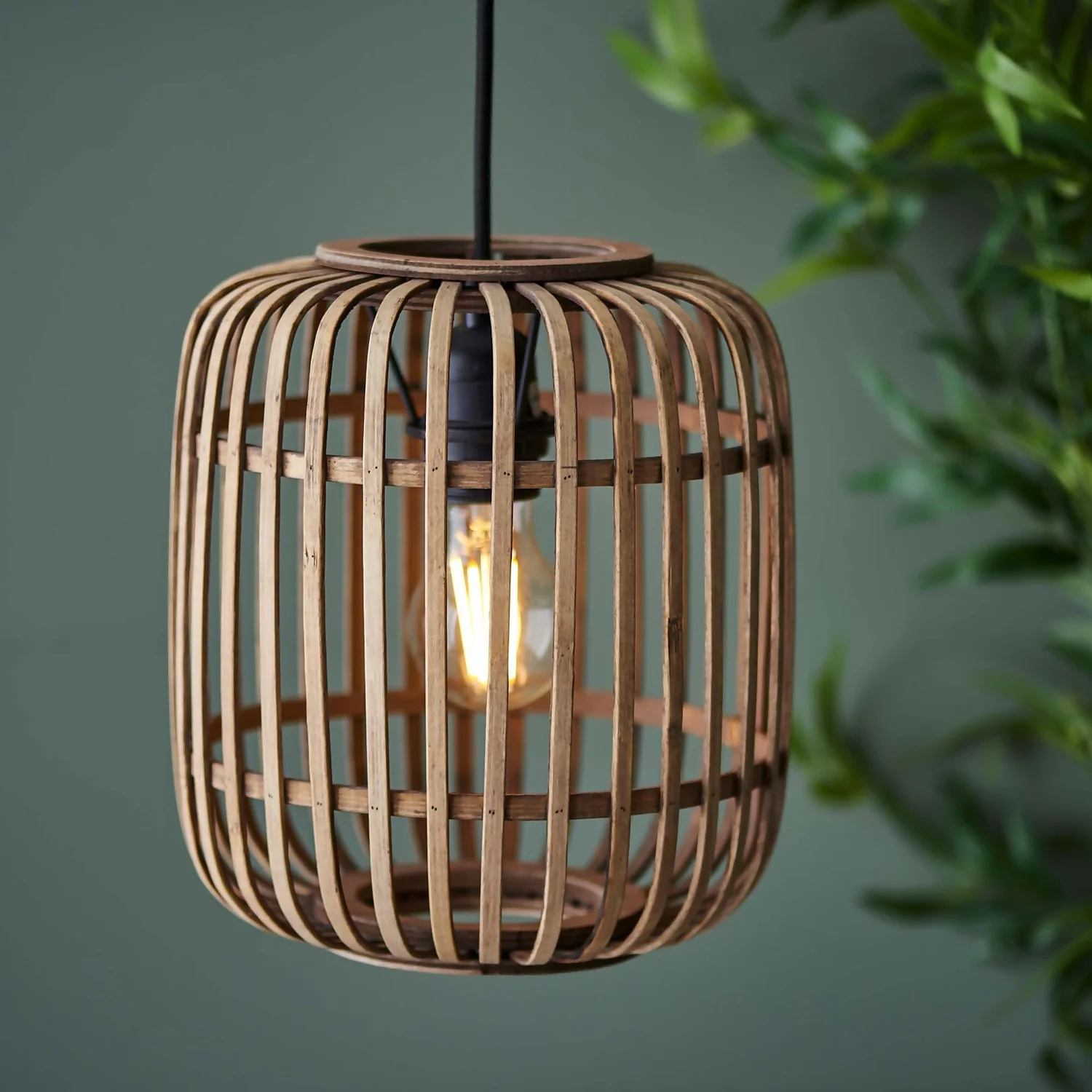 Saval Pendant Ceiling Light - Natural Bamboo - Image 5