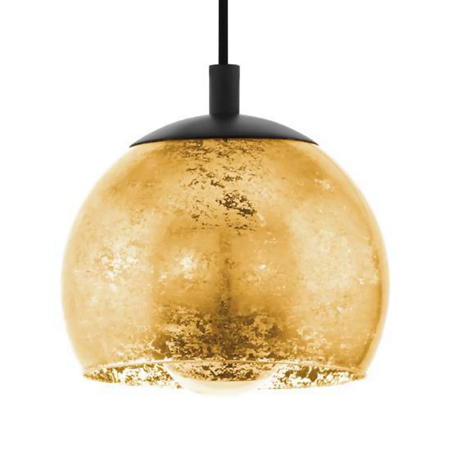 Eglo Albaraccin Pendant Ceiling Light - Black & Gold - Image 3