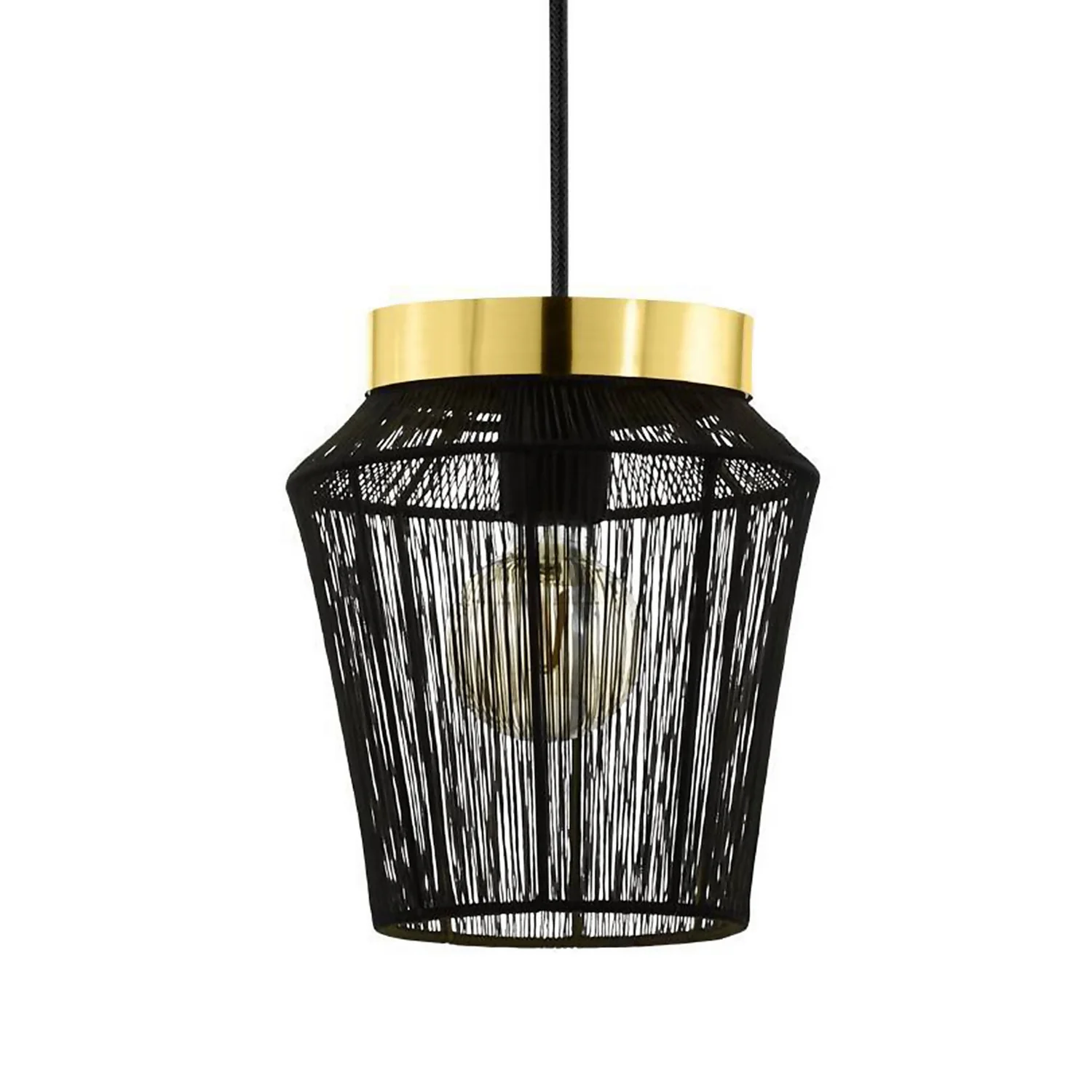 Eglo Escandidos 3 Lamp Diner Bar Light - Black - Image 3